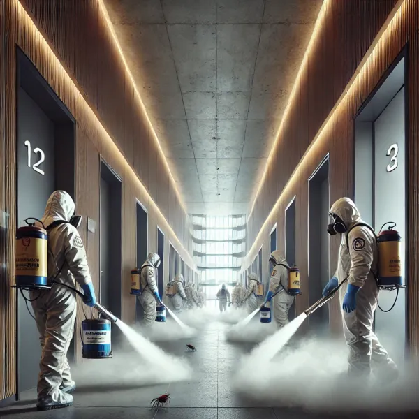 traitement cafards immeuble complet