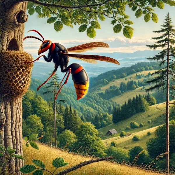 frelons asiatiques dans les monts du lyonnais