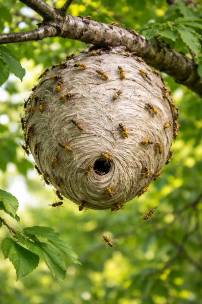 traitement des nids de guepes et frelons lyon et villeurbanne nid de guepes